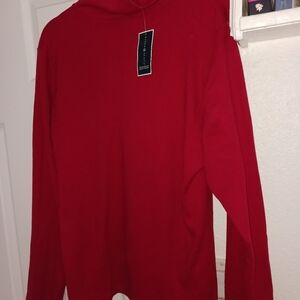 Karen Scott red turtleneck